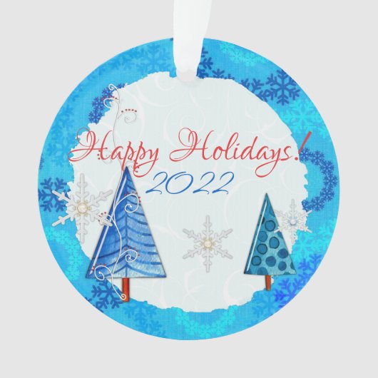 Arbre de Noël et bijoux à flocons de neige (devant)