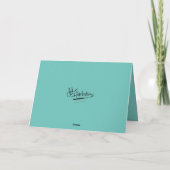 Arbre de Noël et Carte de vacances à plateau-noir (Dos)