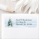 Arbre de Noël et Étiquette de voile (En situation)