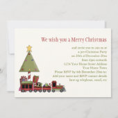 Arbre de Noël et invitation mignons de partie de (Dos)