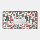 Arbre De Noël Et Motif Cadeau Mat De Bureau (Clavier et souris)