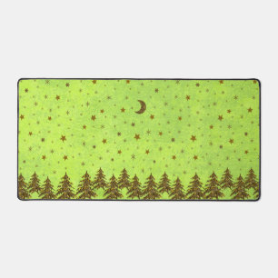 Arbre de Noël étincelant, étoiles sur papier abstr