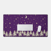 Arbre de Noël, étoiles, lune sur violet (Clavier et souris)