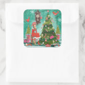Arbre de Noël féminin | Autocollant (Sac)