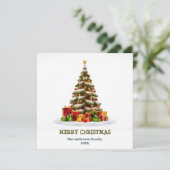 Arbre de Noël festif, Carte de Noël (Debout devant)