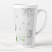 Arbre de Noël Festif Vert Latte Mug (Droite)