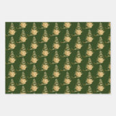 Arbre de Noël Feuille de papier d'emballage actuel (Devant 3)