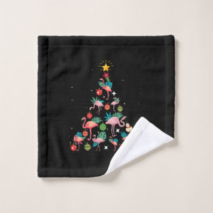 Arbre de Noël Flamant rose drôle