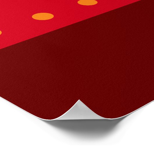 Arbre de Noël géant affiche rouge de Noël (Coin)