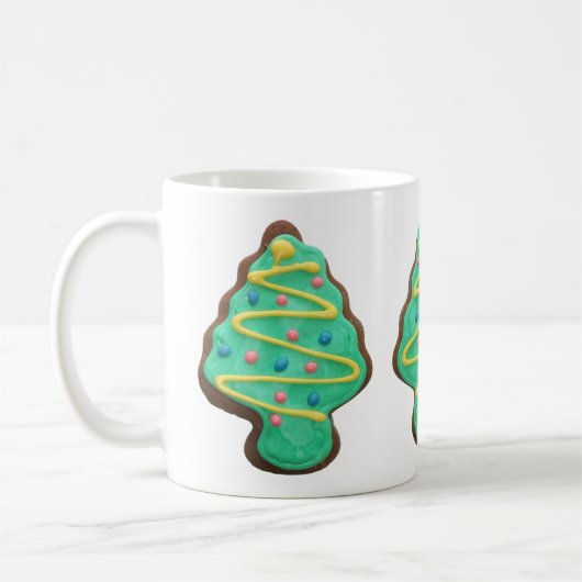 Arbre de Noël glacé Cookies Mug (Gauche)