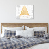 Arbre de Noël Gold Festif toile étirée (Insitu(Chambre))