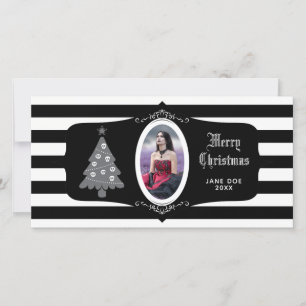 Arbre de Noël gothique avec carte photo cameo