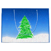Arbre de Noël Grand sac cadeau (Devant)