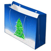 Arbre de Noël Grand sac cadeau (Devant Angle)