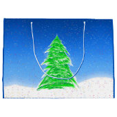 Arbre de Noël Grand sac cadeau (Dos)
