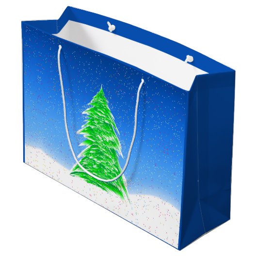 Arbre de Noël Grand sac cadeau (Dos Angle)