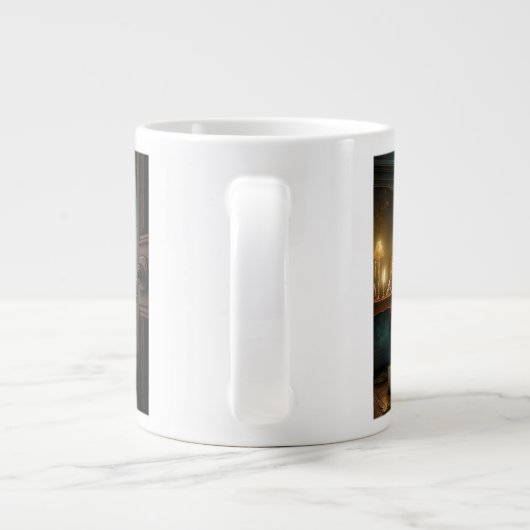 Arbre de Noël intérieur Jumbo Mug (Dos)