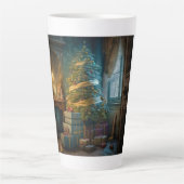 Arbre de Noël intérieur latte Mug (Devant)