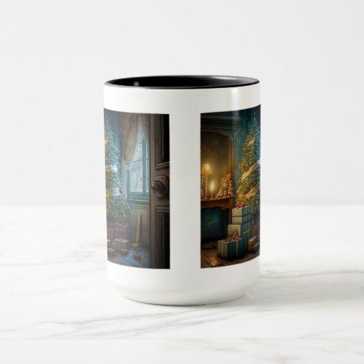 Arbre de Noël intérieur Mug Combo, 15 oz (Centre)
