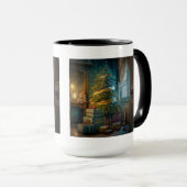 Arbre de Noël intérieur Mug Combo, 15 oz (Devant droit)