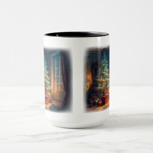 Arbre de Noël intérieur Mug Combo, 15 oz (Centre)
