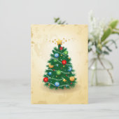 Arbre de Noël, invitation (Debout devant)