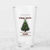 Arbre de Noël irlandais avec verre Shamrock (Dos)