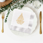 Arbre de Noël Joyeux Noël Nom de famille Date