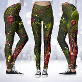Arbre de Noël Leggings Red & Gold