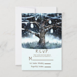 Arbre de Noël Lumières et Pots RSVP Réponse