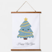 Arbre de Noël mignon accroché à la tapisserie (Recto 2)