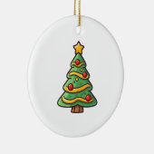 Arbre de Noël mignon avec ornements (Droite)