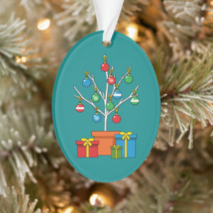 Arbre de Noël minimal avec présentation