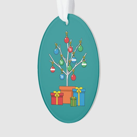 Arbre de Noël minimal avec présentation (devant)