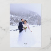 Arbre de Noël minimal Vacances photo simples (Verso)