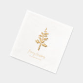 Arbre de Noël minimaliste en feuille d'or personna (Gauche)