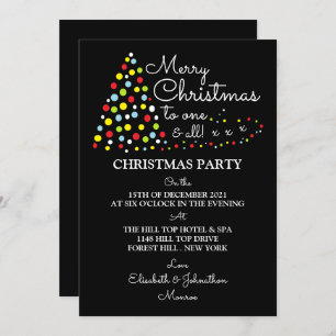 Arbre de Noël moderne, Invitation à la fête de Noë