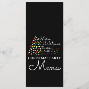 Arbre de Noël moderne, Menu Fête de Noël