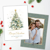 Arbre de Noël moderne Une photo Cartes de Noël