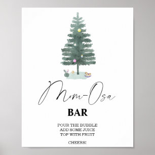 Arbre de Noël - Mon-osa bar Poster