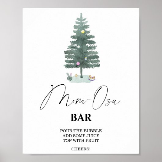 Arbre de Noël - Mon-osa bar Poster (Devant)
