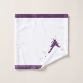 Arbre de Noël Moody | Plum foncé pourpre éclat (Gant de toilette)