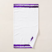 Arbre de Noël Motif de vacances moderne violet (Serviette à main)