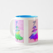 Arbre de Noël Mug Baby Blue Intérieur (Devant gauche)