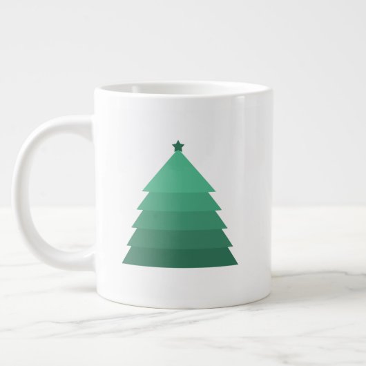 Arbre de Noël Mug de café géant (Gauche)