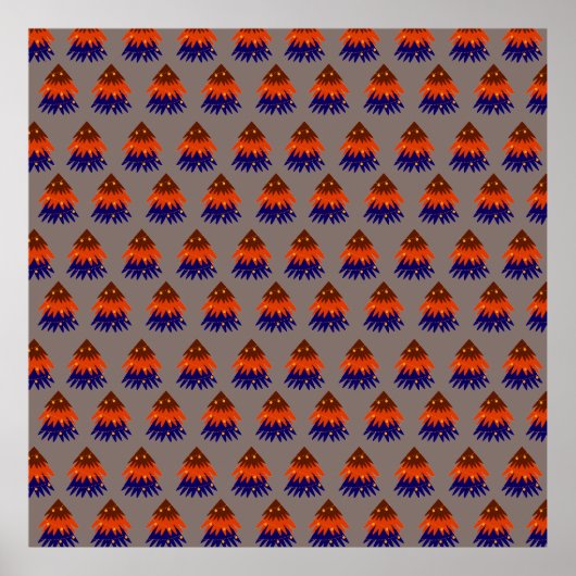 Arbre de Noël multicolore - Poster (Devant)
