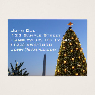 Arbre de Noël national de Washington DC au crépusc