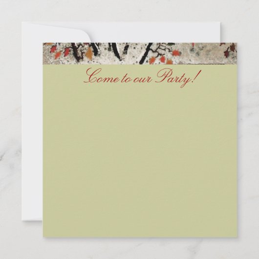 Arbre de Noël Nid ~ Invitations (Dos)