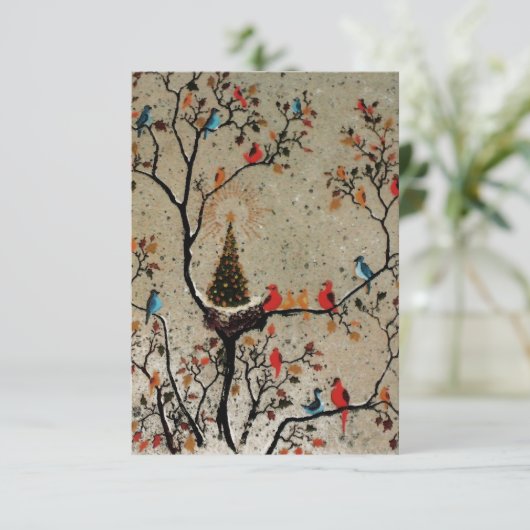 Arbre de Noël Nid ~ Invitations (Debout devant)