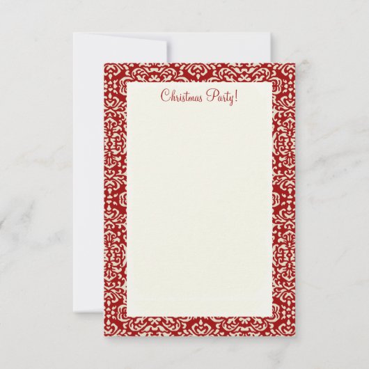 Arbre de Noël Nid ~  Invitations (Dos)